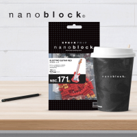 NBC-171 Nanoblock box Chitarra elettrica rossa